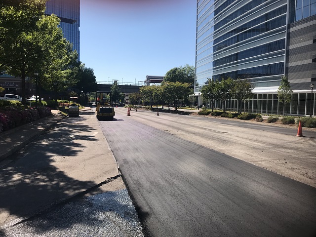 Pavement work on Hammond Drive 2020