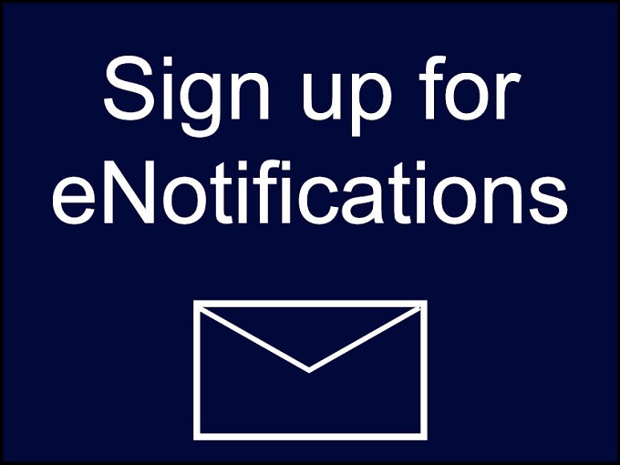 Sign up for eNotifications image