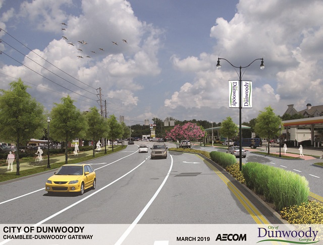 Chamblee-Dunwoody Gateway- Gateway 4-Lane Rendering-FINAL