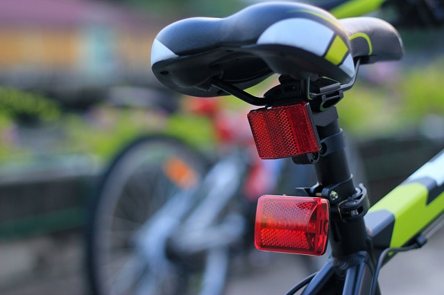 bicycle seat closeup