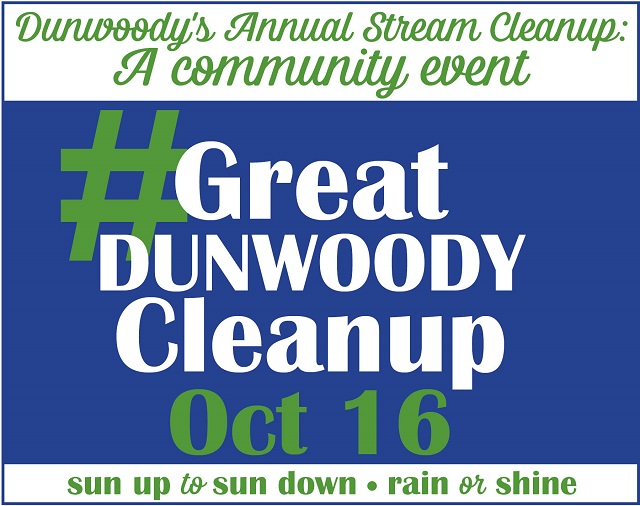 Great Dunwody Cleanup is October 16