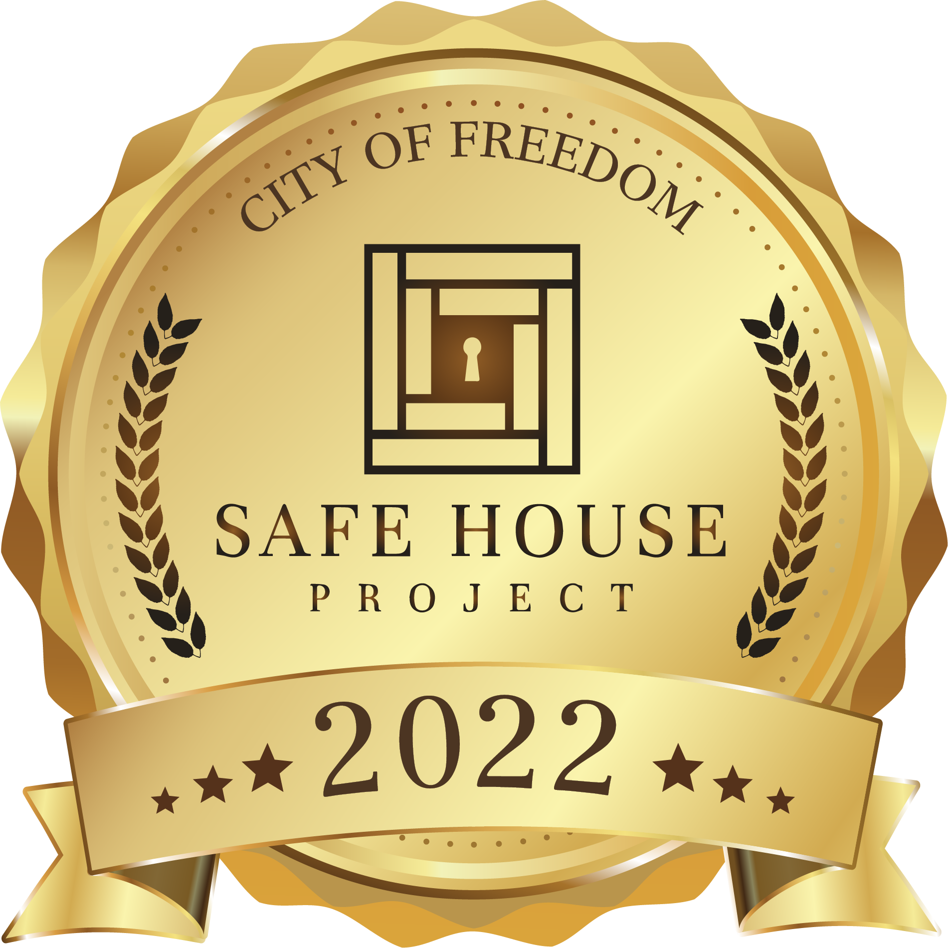 City of Freedom Gold Badge