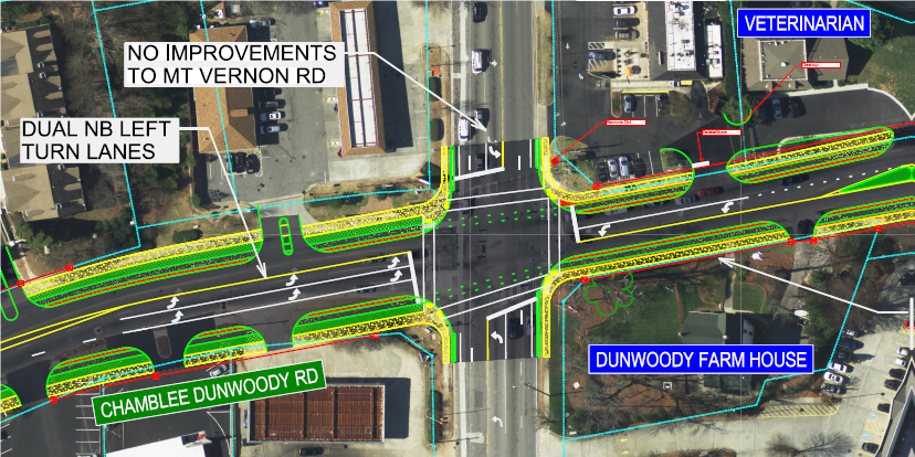 Village Crossroads second northbound left turn lane