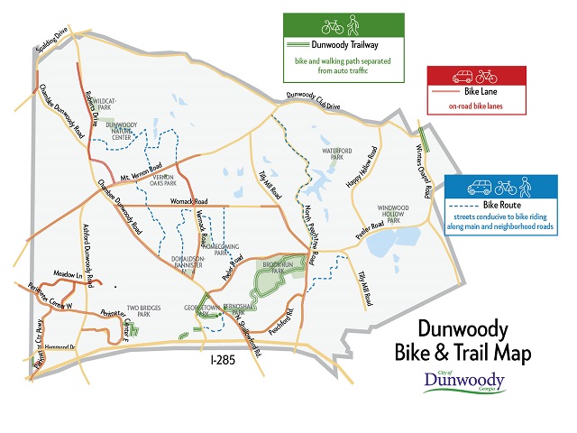 Dunwoody Bike and Trail Map 2022