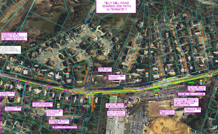 Tilly Mill Shared Use Path Womack to Mt. Vernon image