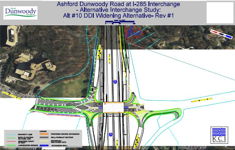 Ashford Dunwoody Road at I-285 Interchange Widening