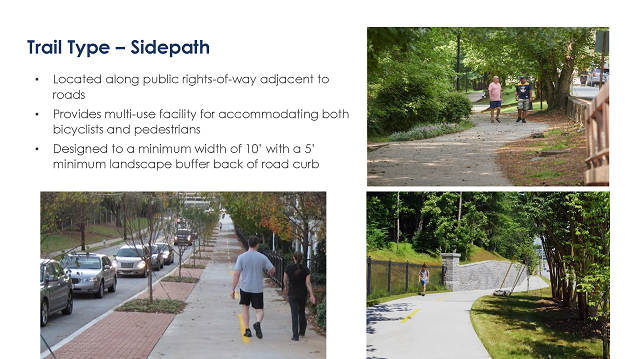 Dunwoody Trail Master Plan sidepath image