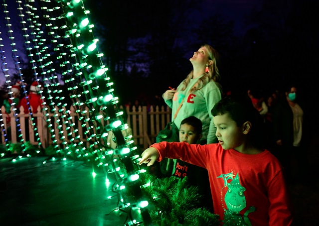 Dunwoody Holiday Lights closeup