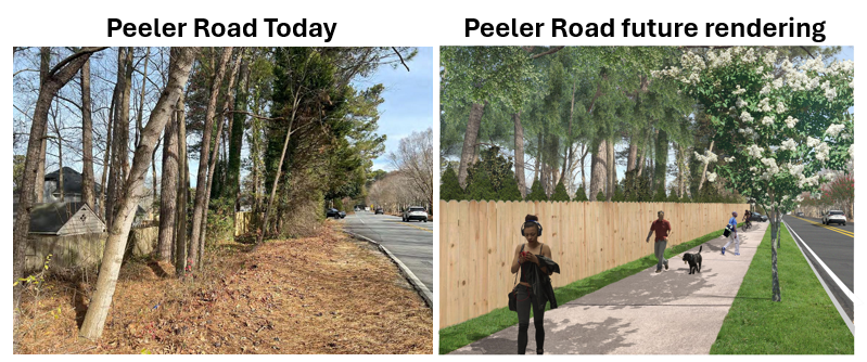 Peeler Road current and future rendering