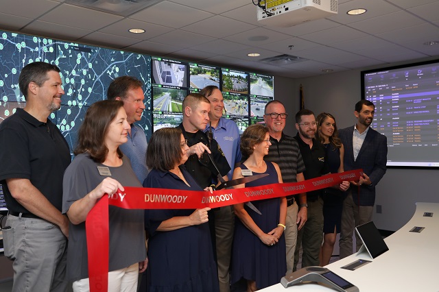 Real Time Crime Center ribbon cutting