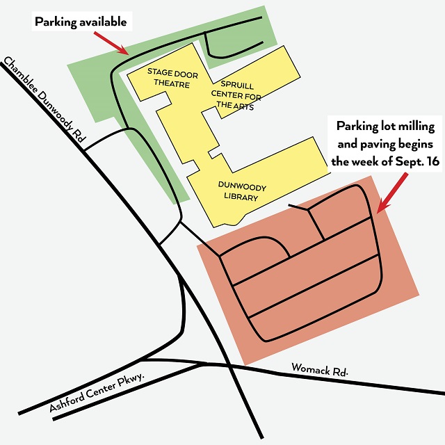 Dunwoody Library parking Sept 24 smaller for web