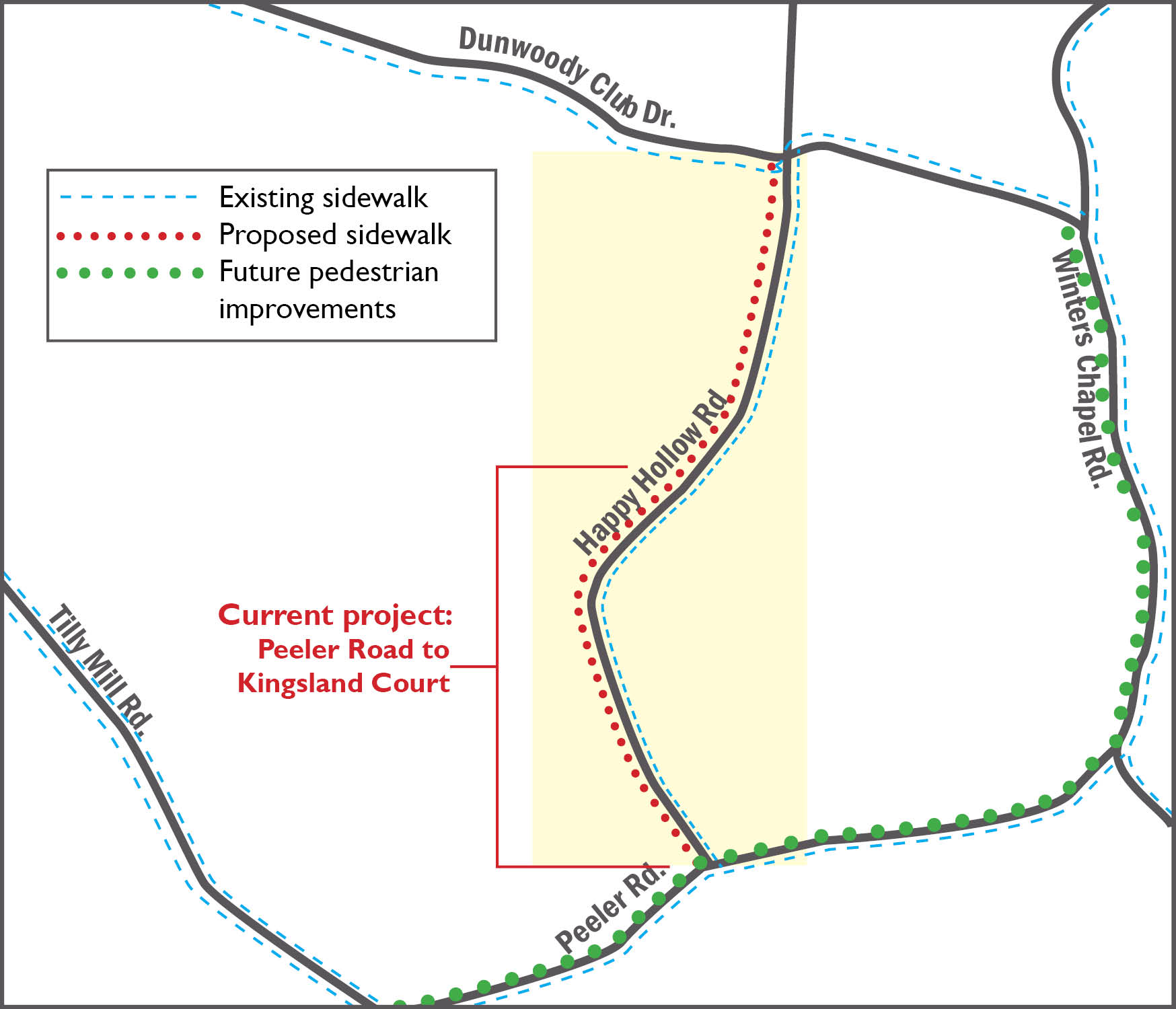 Happy Hollow project map